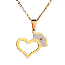 Load image into Gallery viewer, HEART HAT NECKLACE
