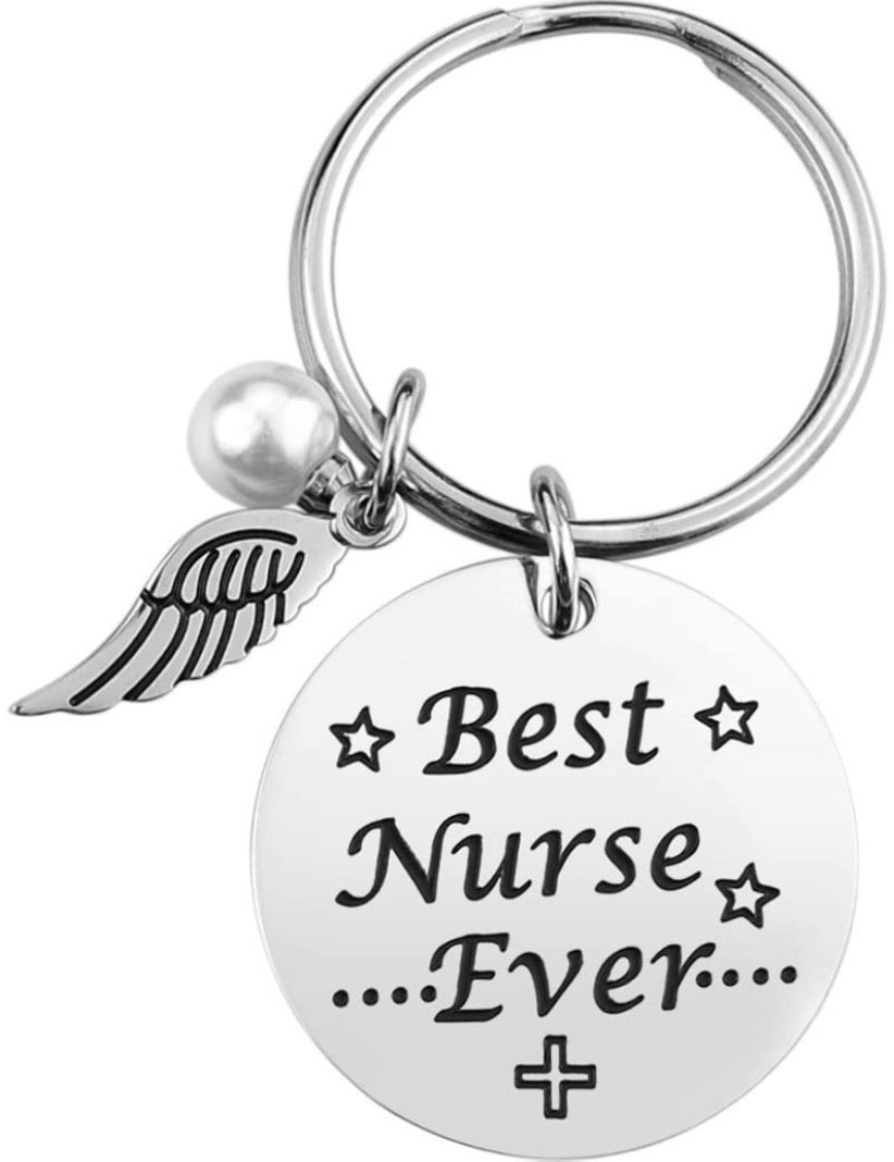 BEST NURSE EVER KEYCHAIN